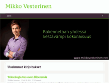 Tablet Screenshot of mikkovesterinen.net